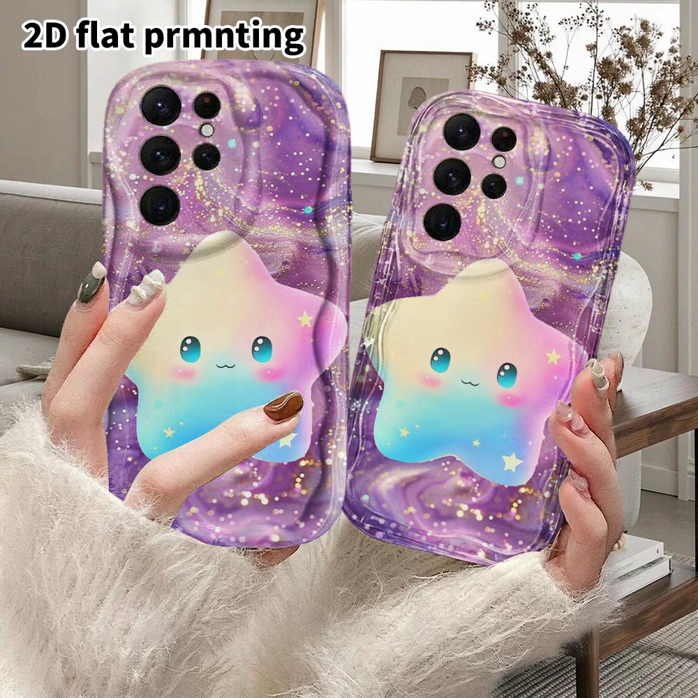 Phone Case: 2D Flat Samsung Galaxy A34 A35 M05 M06 S20 S22 S21 FE Plus 5G Protective Case, Couples Style, Gradient Rainbow, Christmas and Halloween Gi
