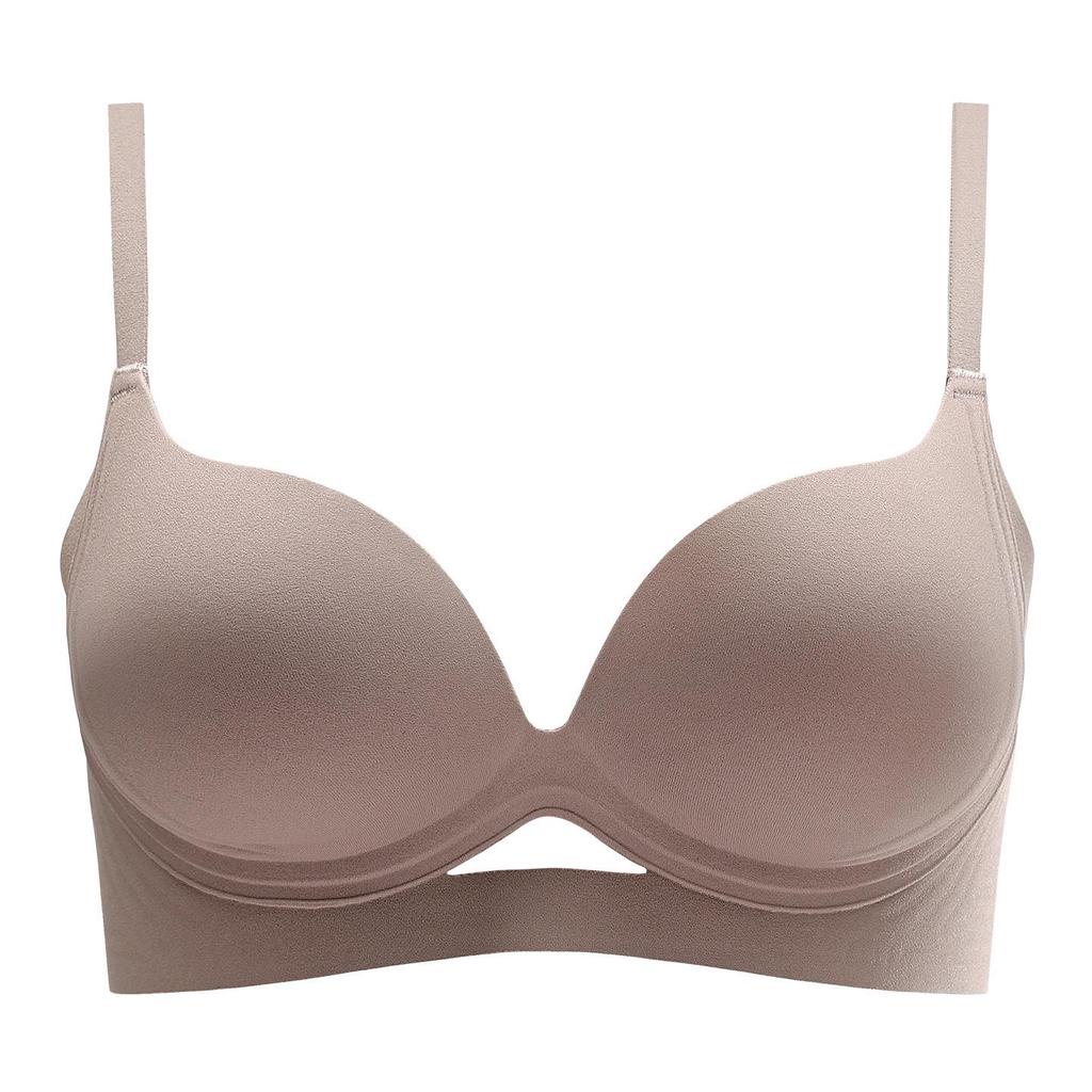 Seamless Hollow Lace Wireless Push-Up Bra for Women - Breathable, Comfortable, One-Piece Design for Small Breasts, Perfect for Summer.