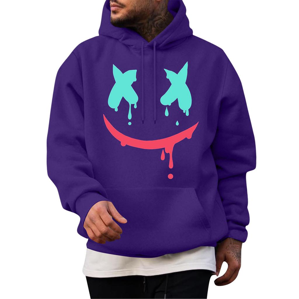 Men's Casual Hoodie Fashion  Sweatshirt With Hood Leisure Tops Teenager Streetwear Fashion Long Sleeve Shirt Warm