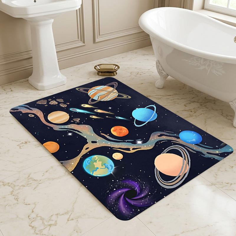 Space Journey Living Room Nonslip Area Rug Soft Carpet For Bedroom Game Playroom Sofa Office Home Decor Doormat Christmas Gift C929587