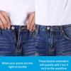 Confezione da 4/12 Estensori Regolabili per Vita di Jeans Senza Cuciture Espansori Facili a Bottone Aggiunge 2,5-3,5 cm, Unisex per Pantaloni Jeans Khaki/Blu/Nero