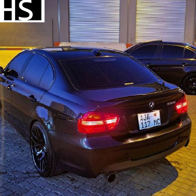 Compatible with 2005-2012 BMW 3 Series E90 M3 Sedan CS Style Carbon Fiber Rear Wing Spoiler