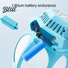 Spring Summer Party Bubbles Automatic Bubble Machine for Kids Blower with Lights And Music Adjustable Height 17-38 Stand Inches Vertical Tower