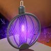 Foldable Bug Zapper Racket Rechargeable Electric Fly Swatter Fly Killer and Mosquito Trap Lamp for Indoor Outdoor