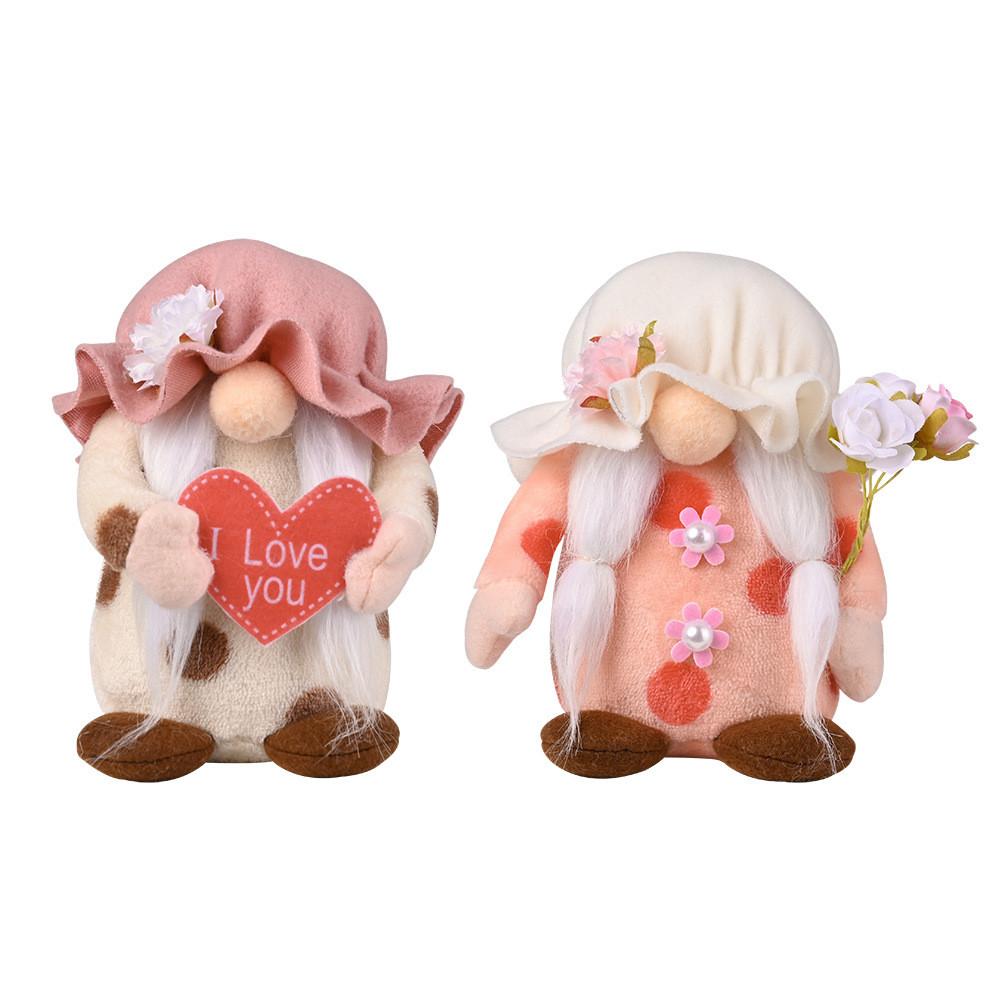 Adorable Heart Holding Doll Plush Toy For Mothers Day Gift And Home Decor