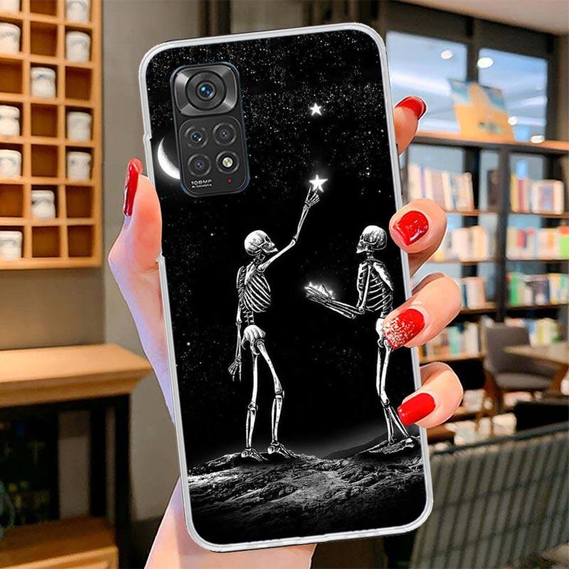 Anatomy Skeleton Heart Lovey Kiss Cover Phone Case For Xiaomi Redmi Note 15 14 13 12 11 10 Pro Plus 14S 12S 11S 11T 11E 10S Soft