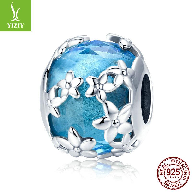 

Бусины-ромашки из серебра S925 для браслета/ожерелья DIY (SCC878) Silver