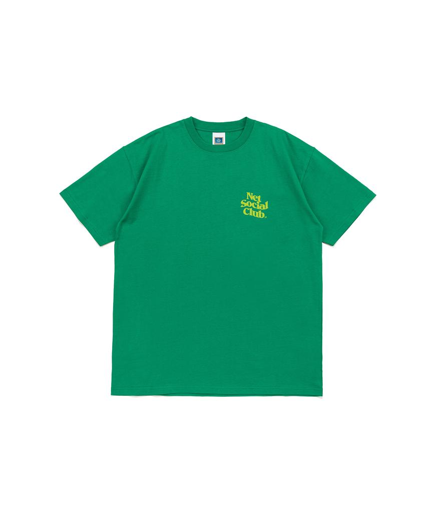 NET SOCIAL CLUB Wavy Vivid Logo Tee (Green)