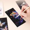 Colorful DIY Scratch Art Bookmarks: Portable Painting & Graffiti Toys for Kids