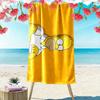 Homer Print Beach Towel, Large Soft Quick Dry Towel for Beach Camping Swimming
