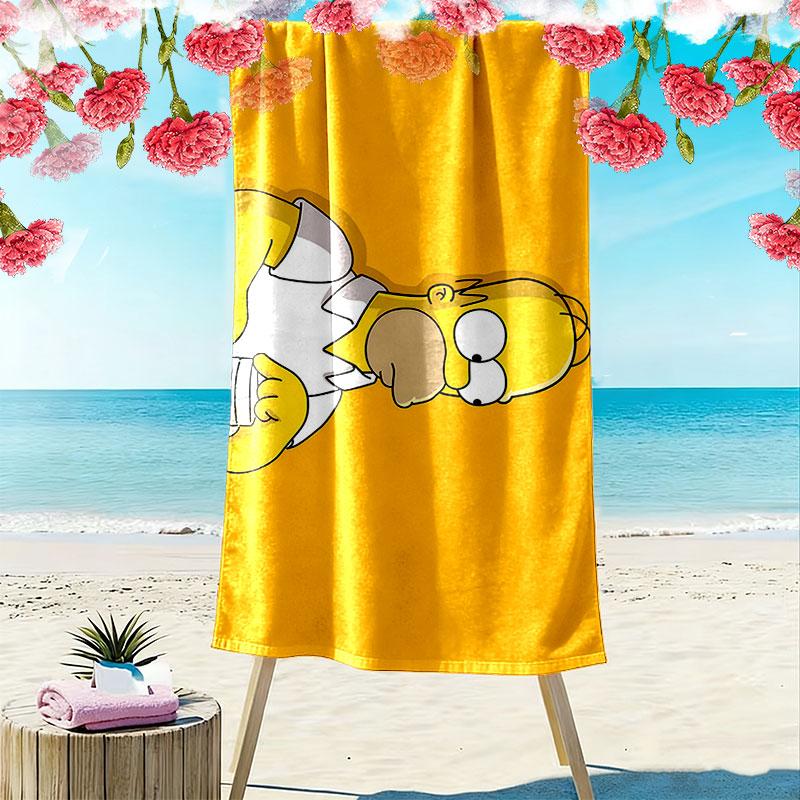 Homer Print Beach Towel, Large Soft Quick Dry Towel for Beach Camping Swimming