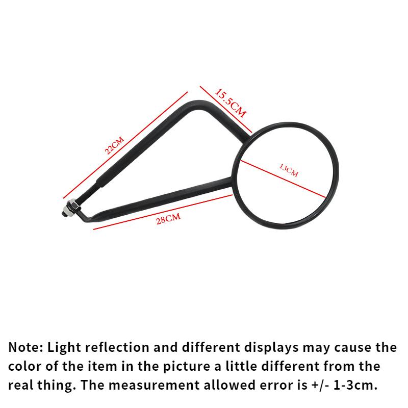 Doors Off Mirrors for Jeep Wrangler CJ YJ TJ JK JL & Unlimited, Wider Rearview Mirrors Square Door Side Hinge Mirror