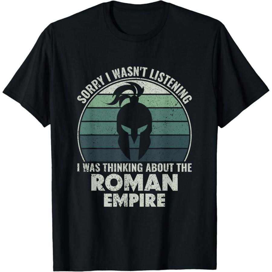 

Thinking about the Roman Empire - Funny Roman History T-Shirt(1) XXXXXL чорний