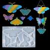 Butterfly Resin Silicone Mold Wind Chimes Keychain Necklace Pendant Jewelry Craft Casting DIY Mold for Home Decoration