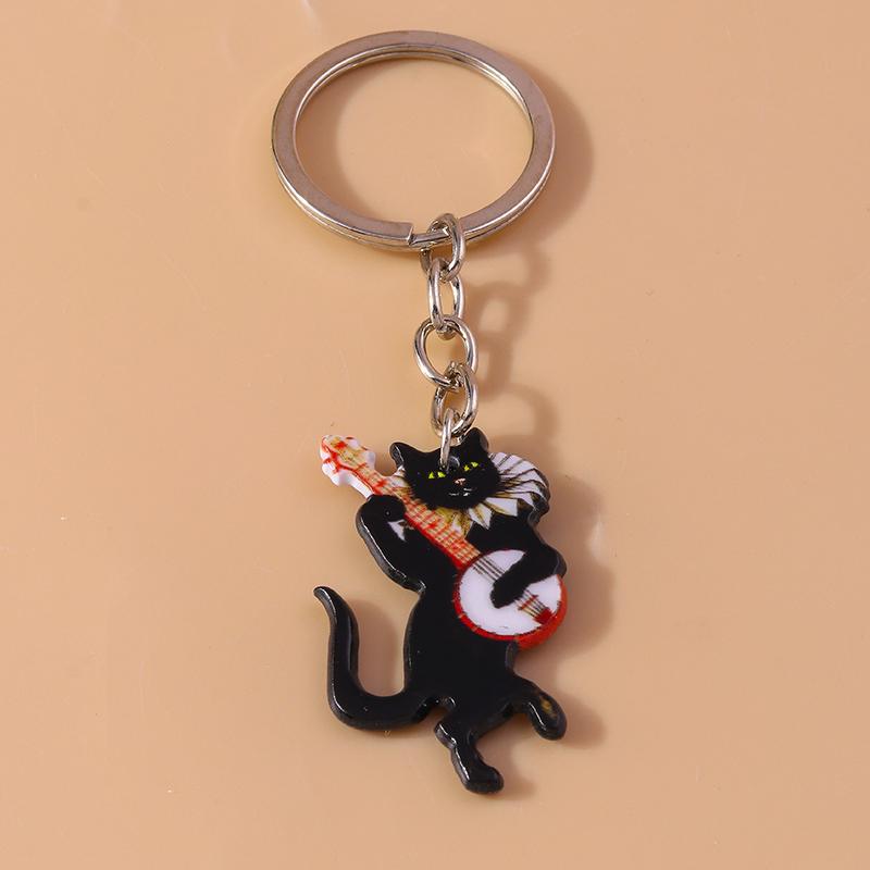 Lovely Acrylic Frog Keychain Men Women Animal Keyring Pendants for Car Key Holder Handbag Decor Handmade Jewelry Gifts