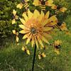 Wind Spinners Outdoor Bee Sunflower Motion Art Wind Sculpture Decor Yard Windmill for Front Yard Patio Porch Backyard Lawn