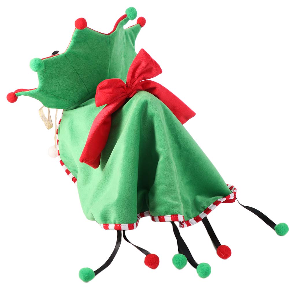 Soft Dog Christmas Cape Adjustable Pet Santa Costume Pet Clothes Pet Costume Scarf  Cat
