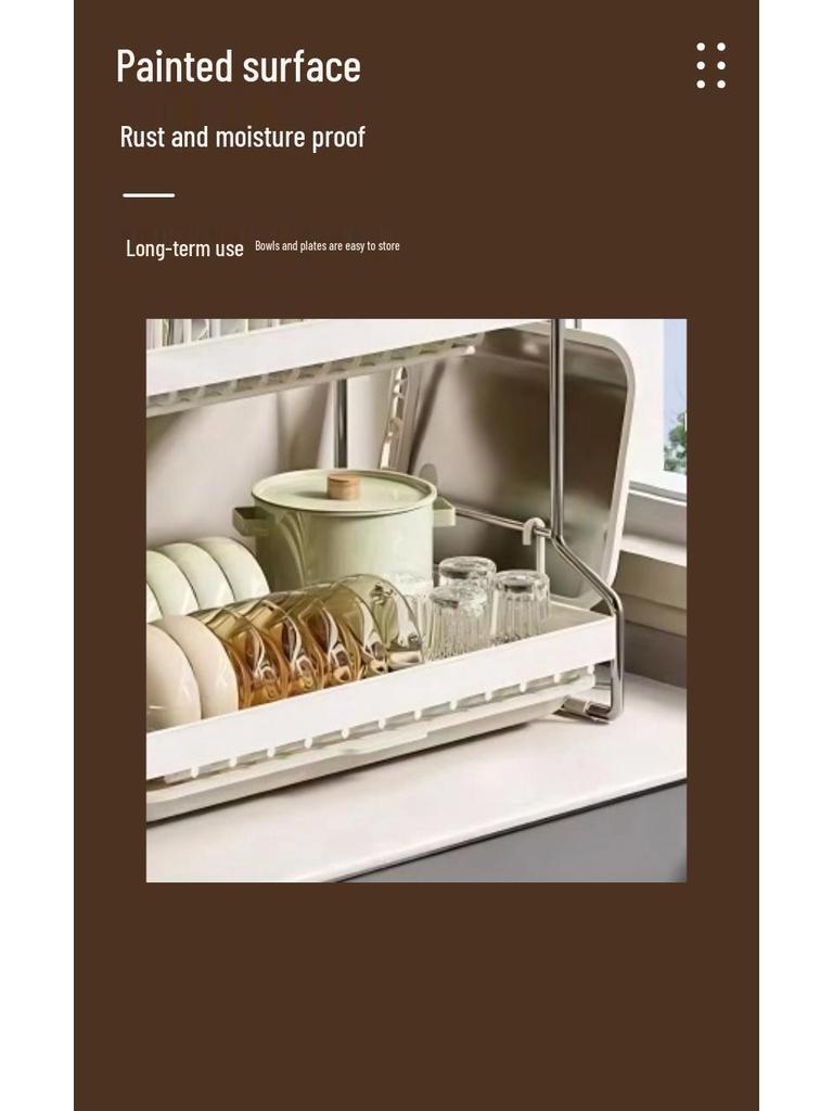 Multi-layer Kitchen Countertop Dish and Plate Organizer Rack