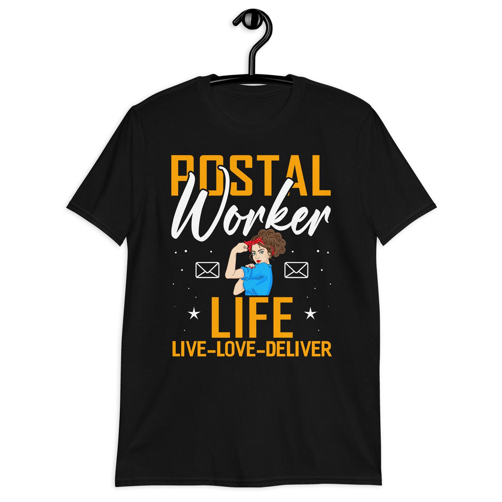 Postal Worker Life Live Love Deliver Shirt Post Mailman S разноцветный