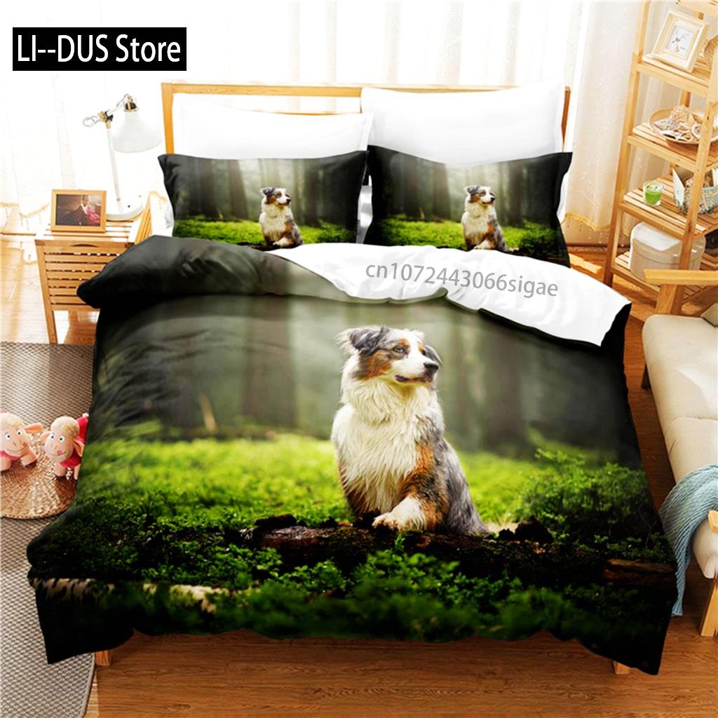 Beautiful Dog Bedding Set Duvet Cover Set 3d Bedding Digital Printing Queen Size Bedding Set Fashion Design
