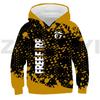 3D Free Fire Garena Hoodie Tracksuit Men Daily Anime Printed Pullovers Girls Harajuku Oversized Sweatshirt Sudaderas Outerwear