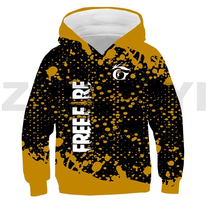 3D Free Fire Garena Hoodie Tracksuit Men Daily Anime Printed Pullovers Girls Harajuku Oversized Sweatshirt Sudaderas Outerwear