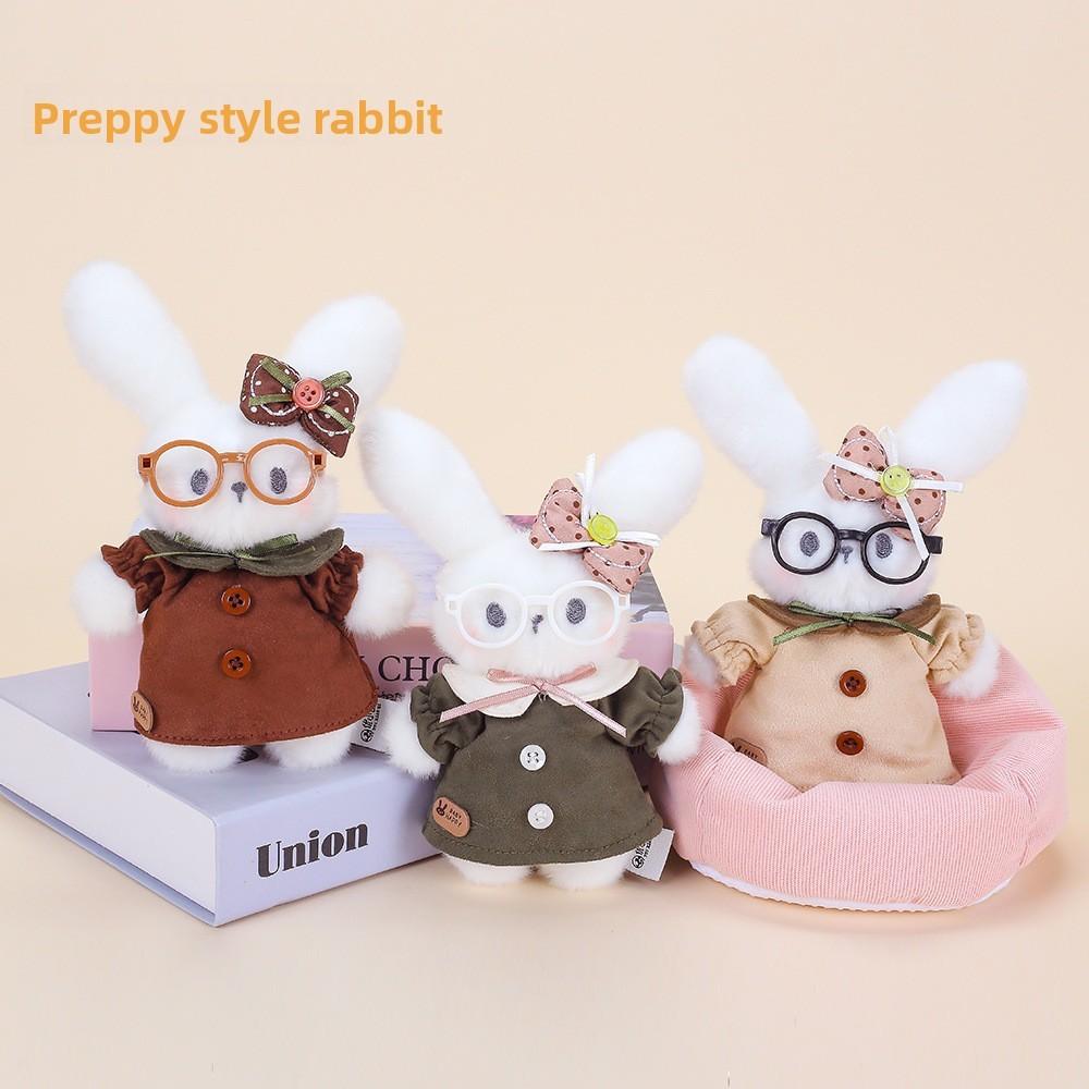 Girl Heart Plush Toy Keyring With Cute Rabbit Design For Backpacks And Gifts