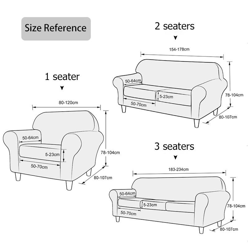 Soft Velvet European Sofa Cover With Seat Cushion Pad Covers For Living Space Home Spandex Fabric Stretch Armchair Couch Furniture Protector