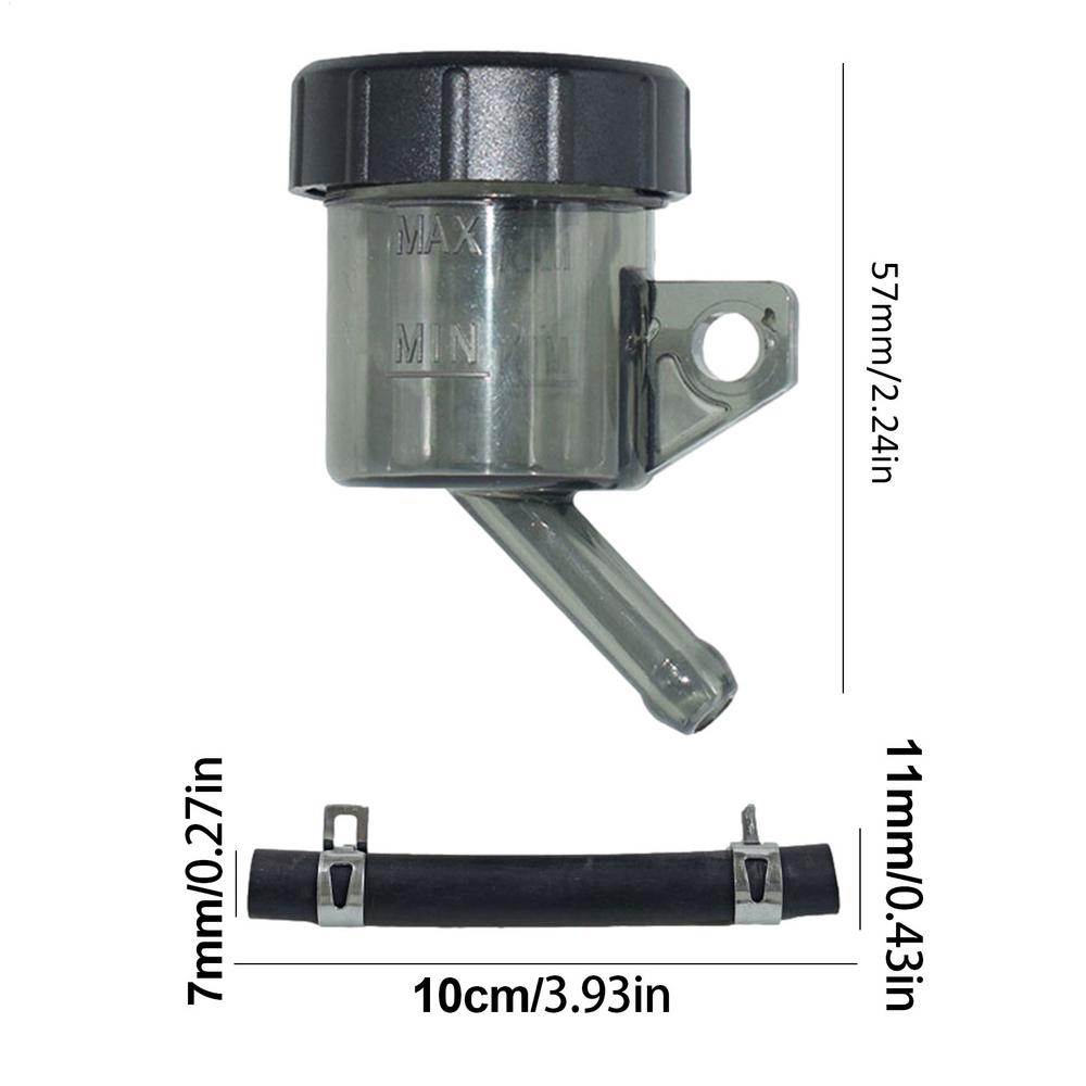 Brake Fluid Cup High Temperature Resistant Fluid Bottle Reservoir Master Cylinder Oil Cup Rear Front Clutch Tank Fluid Bottle