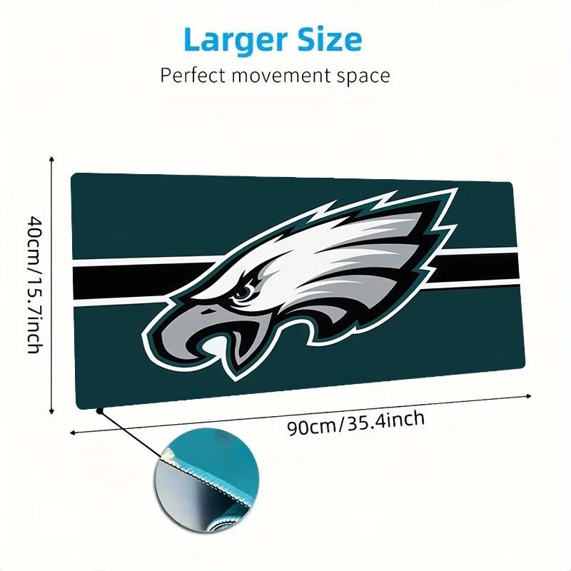 Philadelphia Eagles Print  Cushion Non-slip Laptop Tablet Big Mousepad XXL Mat Mini PC Playmat With Lock edge