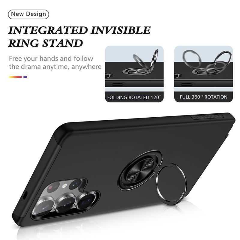 Samsung S25 Ultra Magnetic Car Ring Protective Phone Case - Full Coverage & Anti-Drop