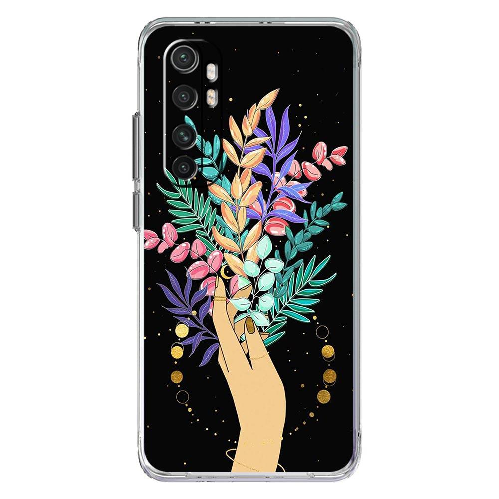 Księżyc Tarot kot Estetyczne etui na telefon Dla Xiaomi Mi 12T 10 12 Lite 11 Ultra 11X 11T Pro 11i Poco X4 X3 NFC F3 M3 M4 5G Przezroczyste etui
