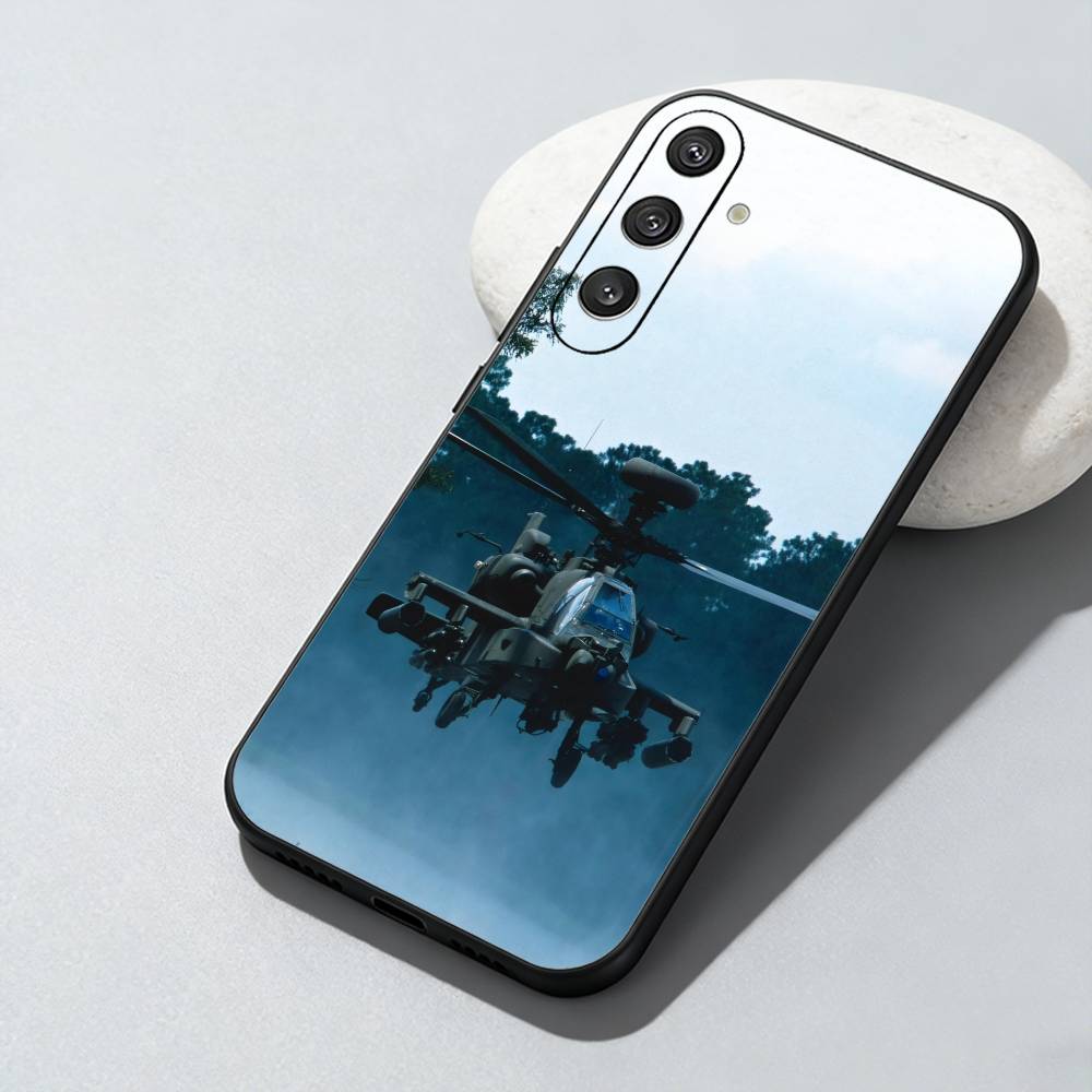 

Apache AH-64 Helicopter Gunships Phone Case For Samsung Galaxy A73,A72,A71,A70,A52,A51 Others Soft Black Cover Samsung a12