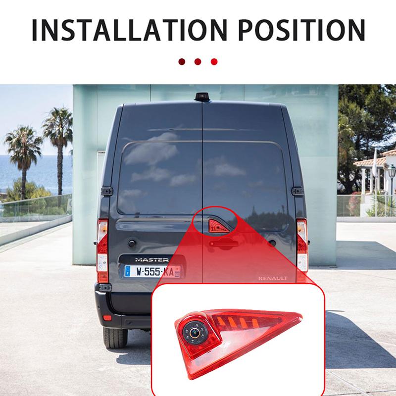 AHD 1080P Gold Lens Brake Light Rear View Reverse Camera For Renault Master Nissan NV400 Opel Vauxhall Movano Vans 2010-2016