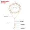 Fashion Hollow Love Long Tassel Peach Heart Necklace Cold Wind Sweater Chain Necklace