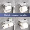 Stainless Steel Toilet Paper Holder with Shelf for Bathroom