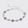 Retro Embellished Metal Waist Belt With Water Dots For Adult Women Jewelry Summer