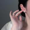 Elegante kirsebærøredobber i rosa zirkon for kvinner - Lettvektige, trendy fruktdesign med søt sjarm