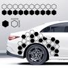 10 STÜCKE Hohl/Solide Waben Autoaufkleber DIY Sport Auto Seitentür Dekoration Fahrzeug Ganzer Körper Vinyl Aufkleber Offener Stil Styling