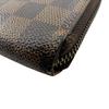 LOUIS VUITTON N60015 Damier leather Zippy wallet Purse Brown leather Used