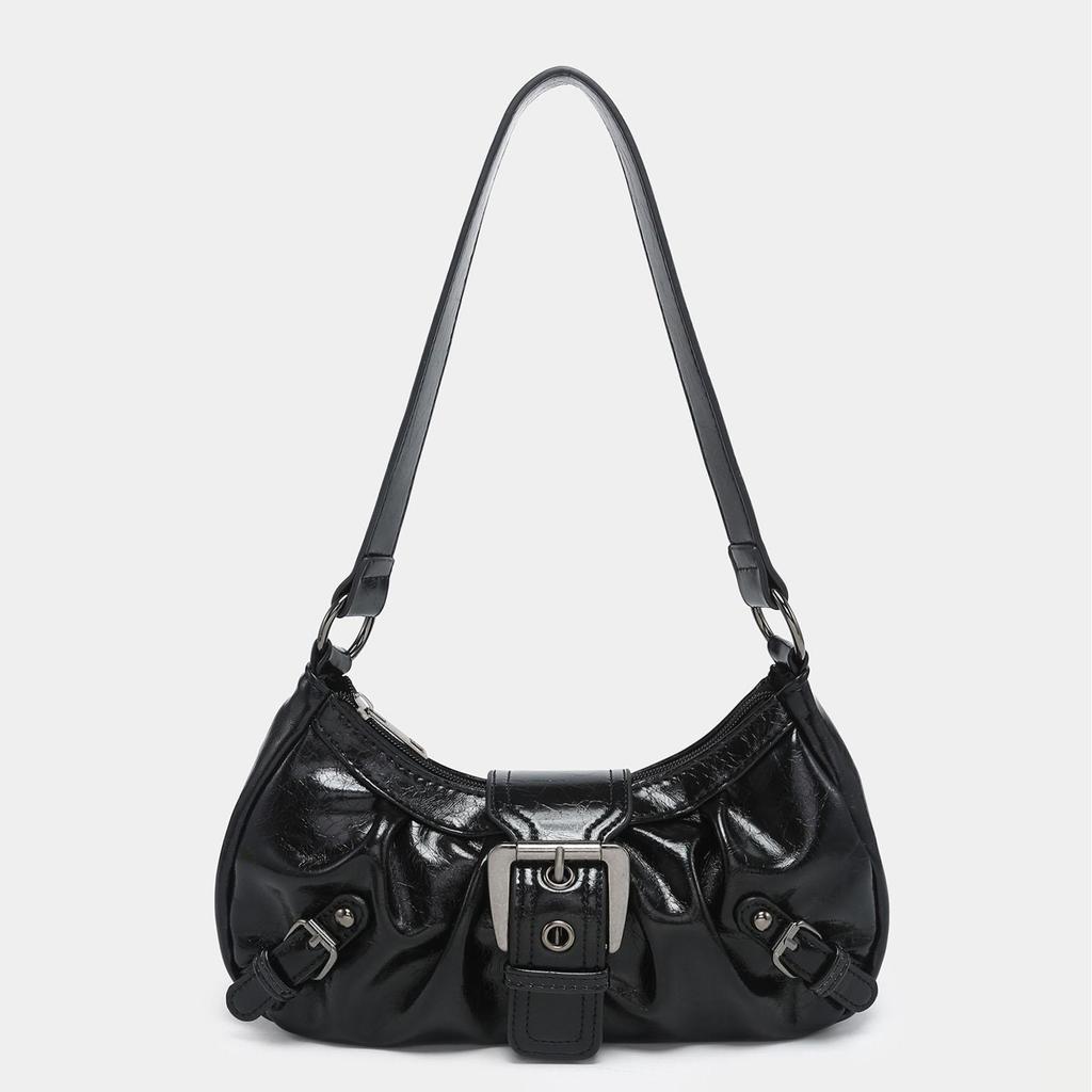 Maillard Style Retro Style Small Bag Spicy Girl Y2K Wasteland Style Vintage Faux Leather Shoulder Armpit Bag