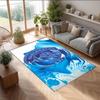 MARIO Printed Flannel Area Rug Non Slip Soft Polyester Floor Carpet Indoor Decor Mat for Bedroom Living Room Sofa