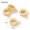 14K Gold Plated Brass Round Pendant Bail Beads Connectors,Bails For Pendants Jewelry,DIY Necklace Bracelets Making Findings