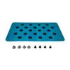 Aluminum alloy Car Non-slip Plate Carpet pedal Floor Mat Environmental Rubber Car Accessories Styling
