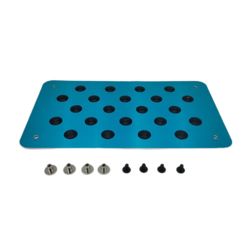Aluminum alloy Car Non-slip Plate Carpet pedal Floor Mat Environmental Rubber Car Accessories Styling