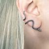 Delicate Serpents Twist Earrings Lightweight Design Alloy Construction Jewelry Daily Wear Accessory Ear Accessories
