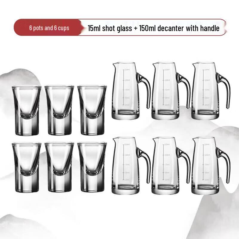 Premium Glass Baijiu Decanter & Cup Set