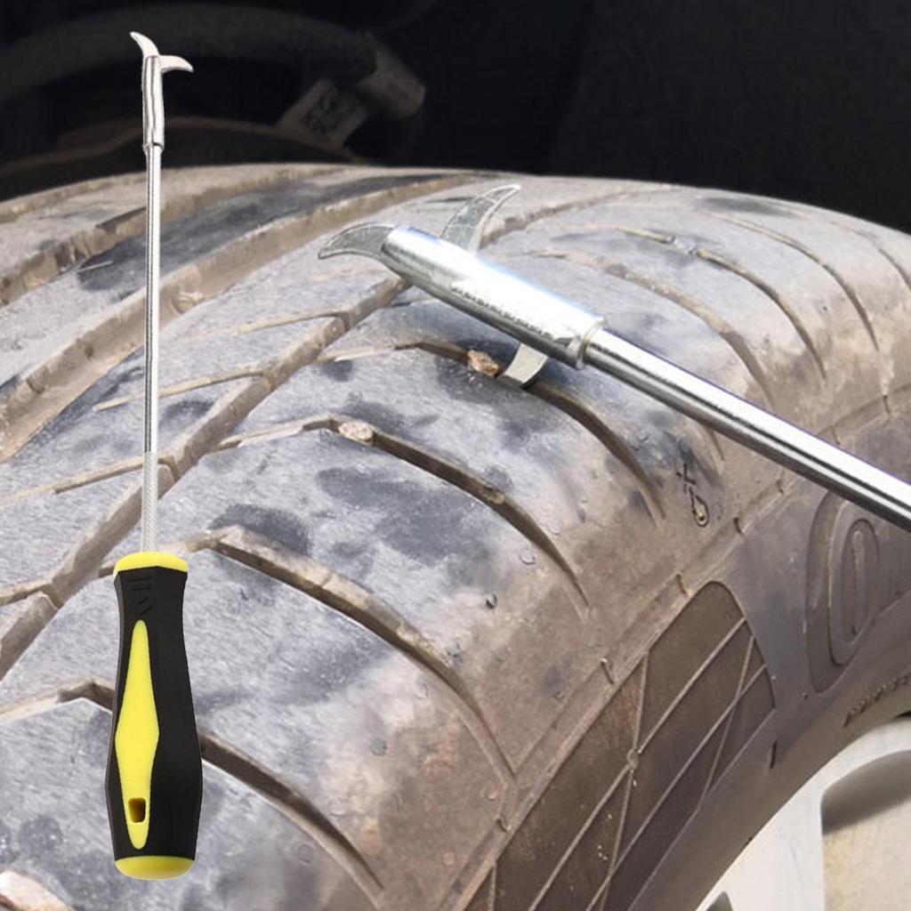 Tire Stone Removal Tool Gravel Remover Hook For Tyre Car Tyre Rock Picking Tool For Vehicle Sedan Auto Wheel Gravel Removing