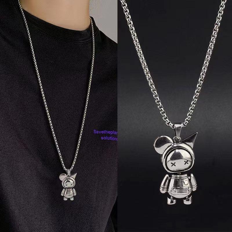 

Tai Chi Necklace Eight Trigrams Pendant Can Rotate, Men s Necklace One Size