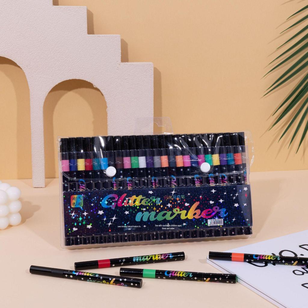 PVC Glitzer Gelstifte für Acrylmalerei und Journaling